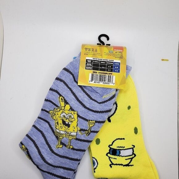 Spongebob Square pants crew socks - Picture 2 of 5